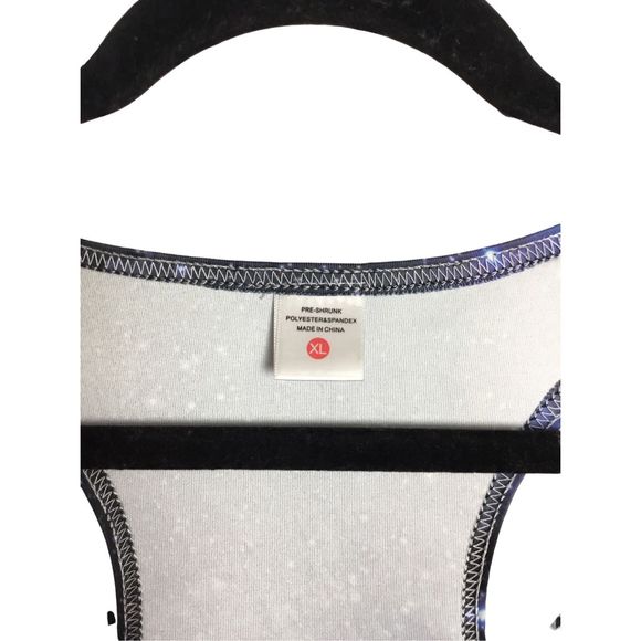 SOLD Cowboy cat riding a shark Racerback Tank - Picture 3 of 5